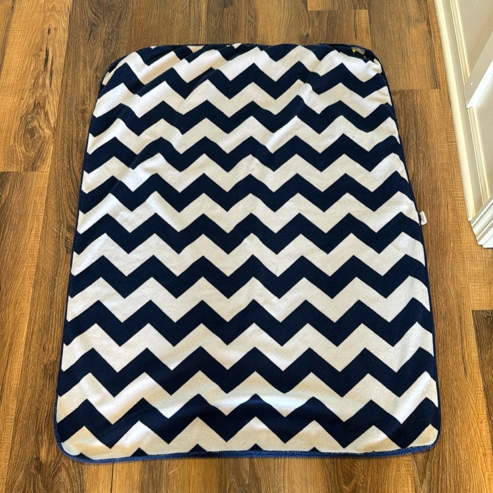 Circo Chevron Blanket - Navy and White from Target 2016 baby blanket
